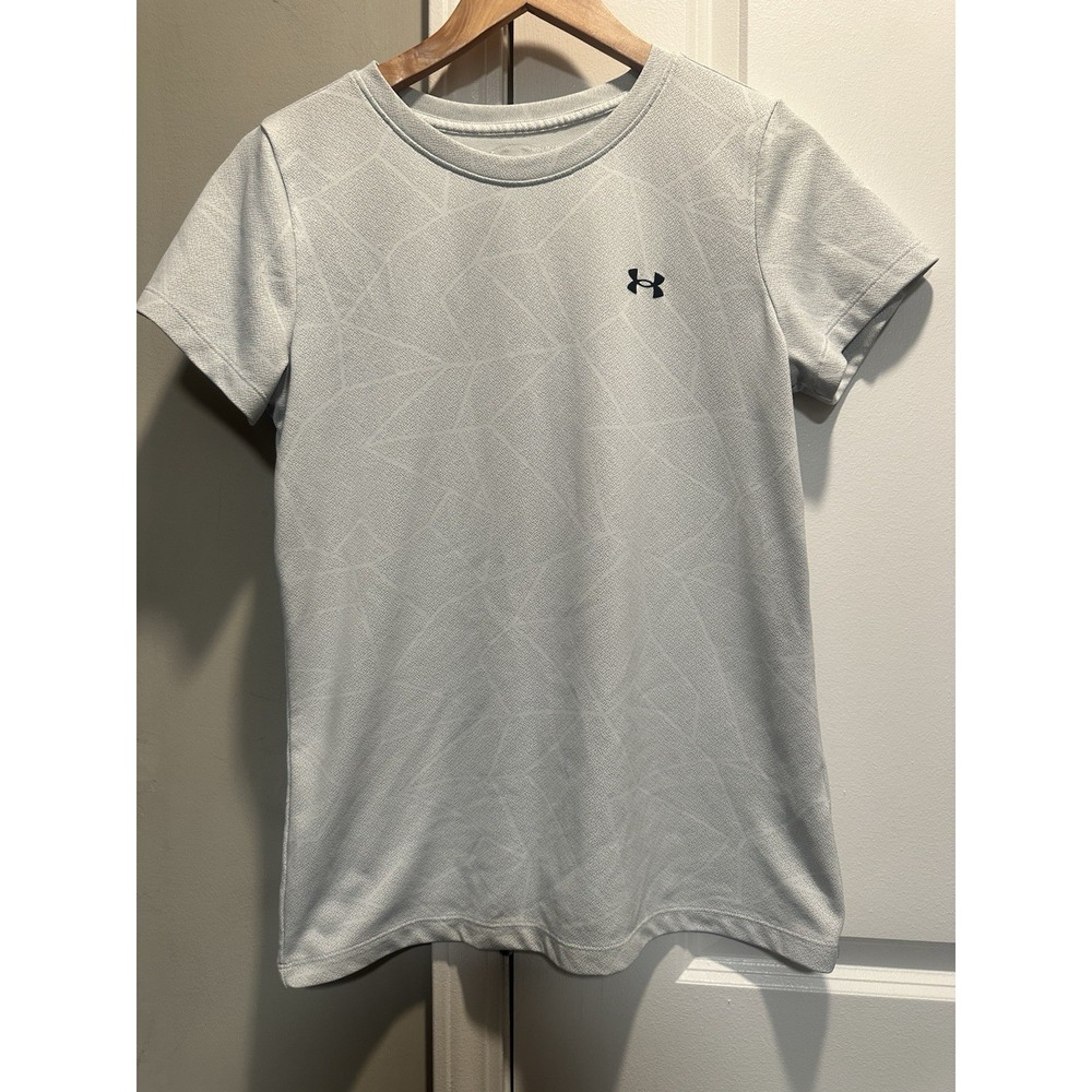 Under Armour Women's Gray Geometric Shirt Medium